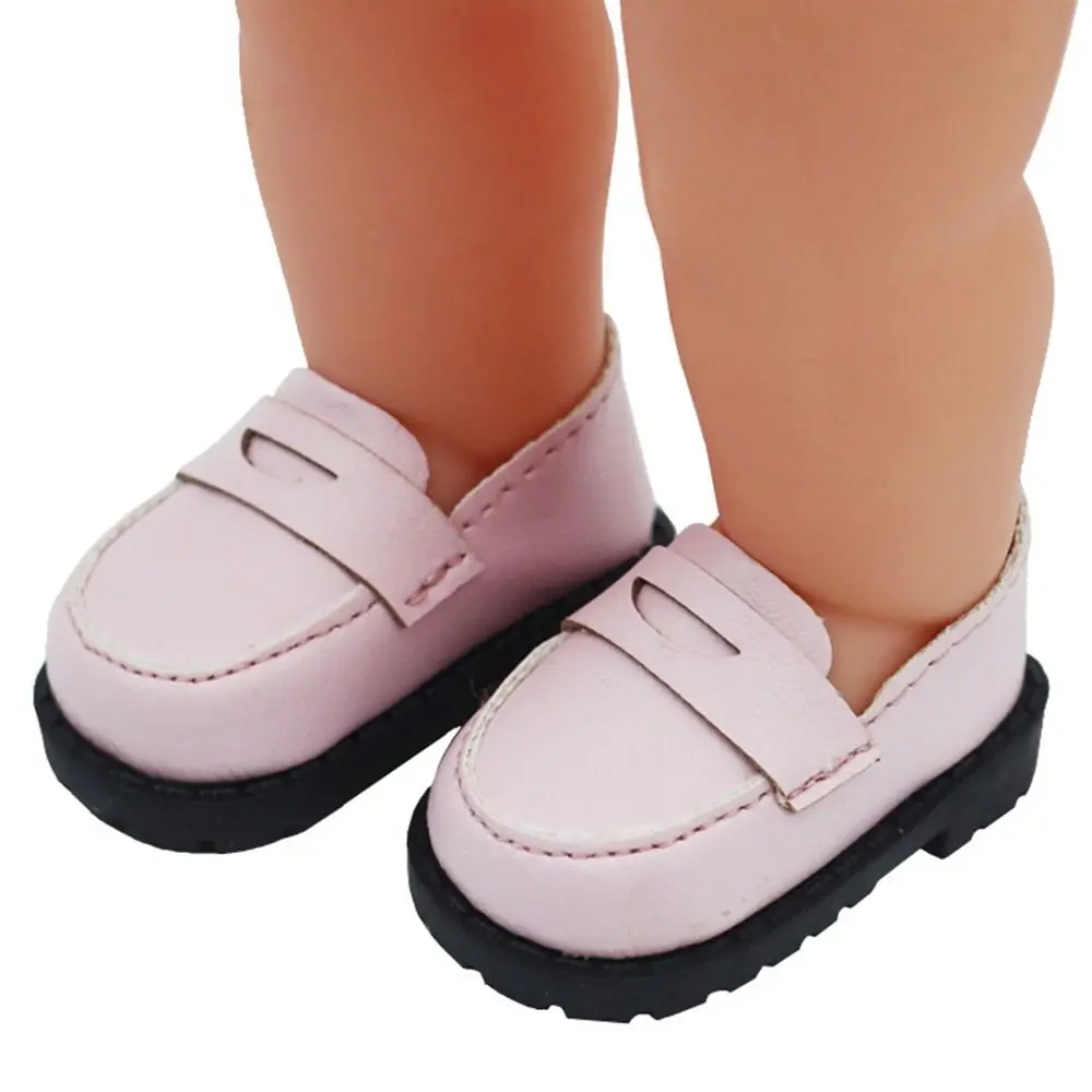 5.5*2.6cm 20cm Cotton Doll Leather Shoes Clothes Accessories For 1/12 1/14 Dolls for EXO Doll Casual Wear Shoes