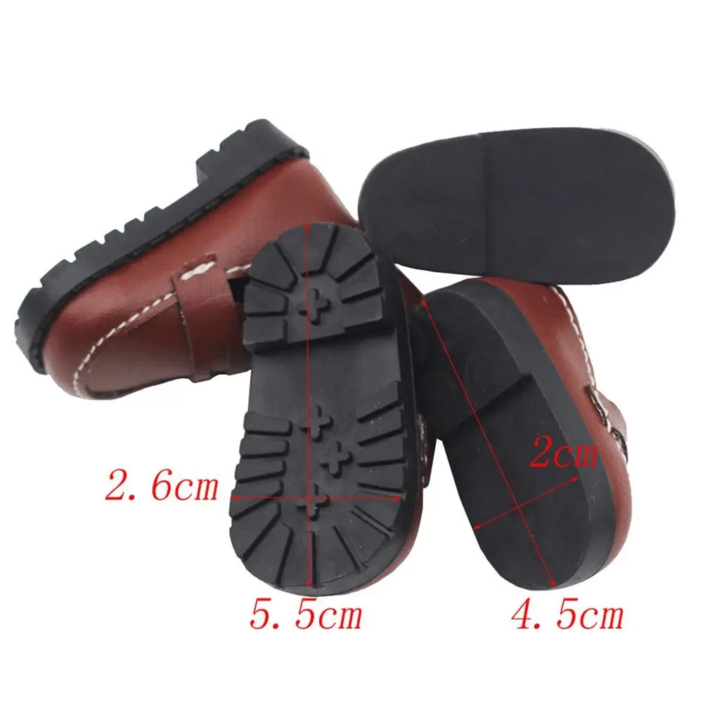 5.5*2.6cm 20cm Cotton Doll Leather Shoes Clothes Accessories For 1/12 1/14 Dolls for EXO Doll Casual Wear Shoes