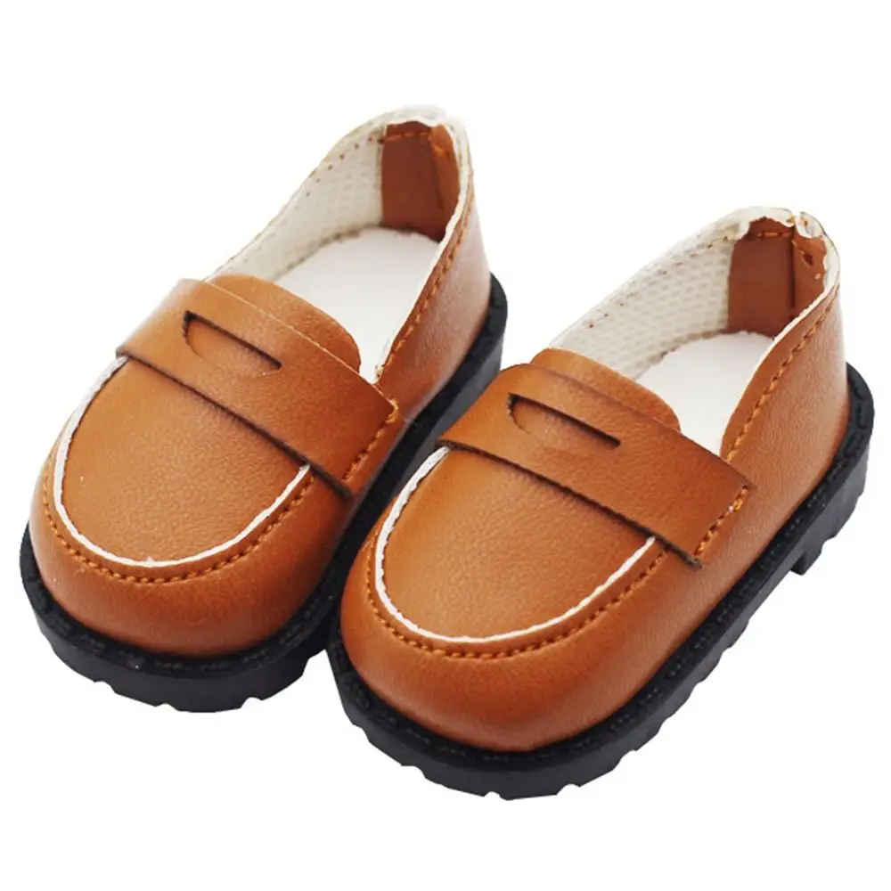 5.5*2.6cm 20cm Cotton Doll Leather Shoes Clothes Accessories For 1/12 1/14 Dolls for EXO Doll Casual Wear Shoes