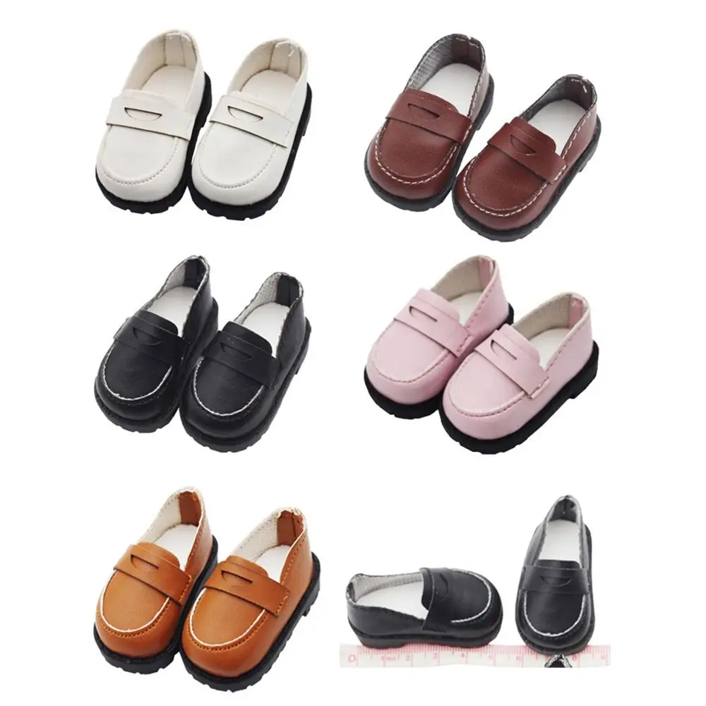 5.5*2.6cm 20cm Cotton Doll Leather Shoes Clothes Accessories For 1/12 1/14 Dolls for EXO Doll Casual Wear Shoes
