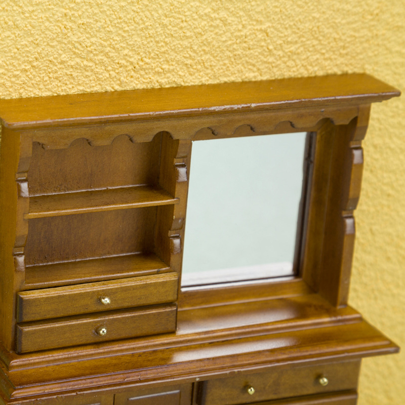 1:12 Miniature Dresser Closet TV Book Cake Bedside Table Cabinet Bookcase Cupboard Model Dollhouse Furniture Decor DIY Toys