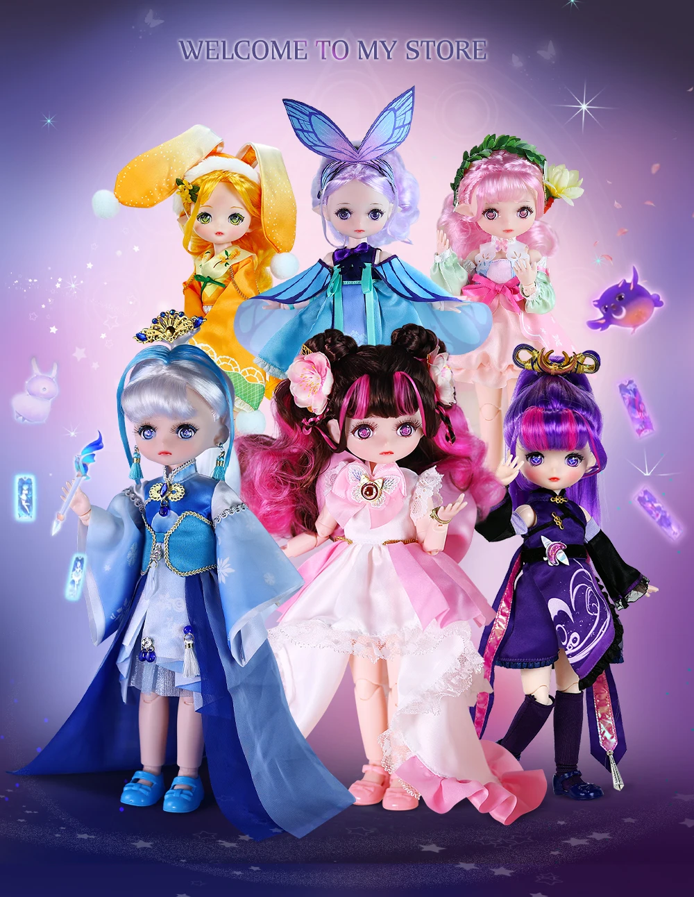 DBS DREAM FAIRY Doll 1/6 BJD Name By Star Card 30cm MJD Anime Figure