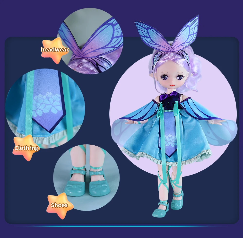 DBS DREAM FAIRY Doll 1/6 BJD Name By Star Card 30cm MJD Anime Figure