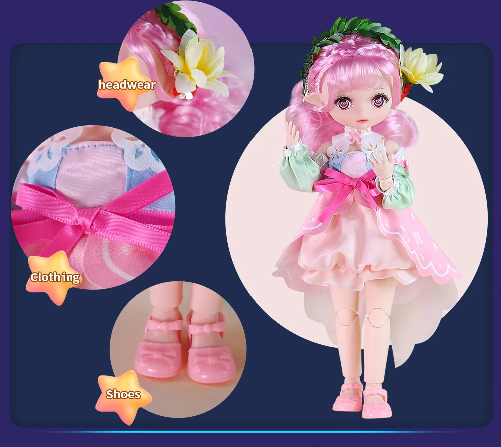 DBS DREAM FAIRY Doll 1/6 BJD Name By Star Card 30cm MJD Anime Figure