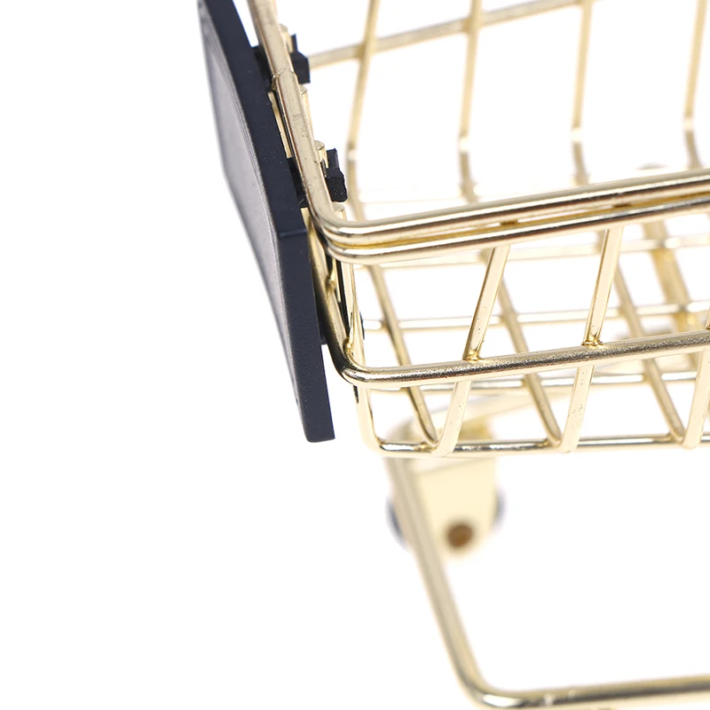 1Pcs Cute Mini 1/12 Miniature Dollhouse Supermarket Shopping Cart Trolley Play Doll Food Drink Accessories Toy