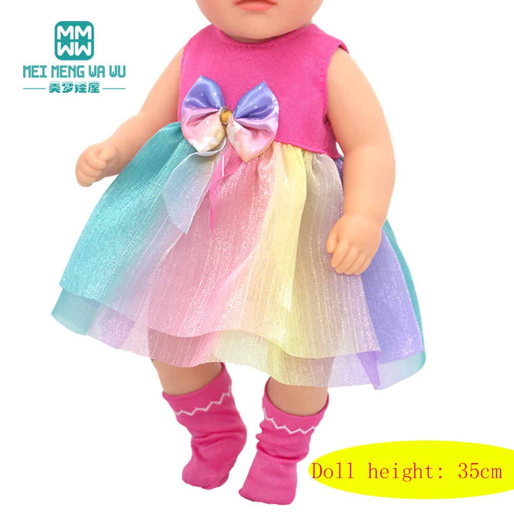 36cm 14inch Doll Clothes Newborn Doll Fashion Sets, Pajamas, Dresses, Dance Dresses, Gown Dresses Girl Gift
