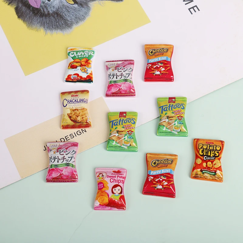 10Pcs 1:12 1:6 Dollhouse Miniature Simulation Candy Dolls Kitchen Accessories For Doll House Decor Pretend Play Toys