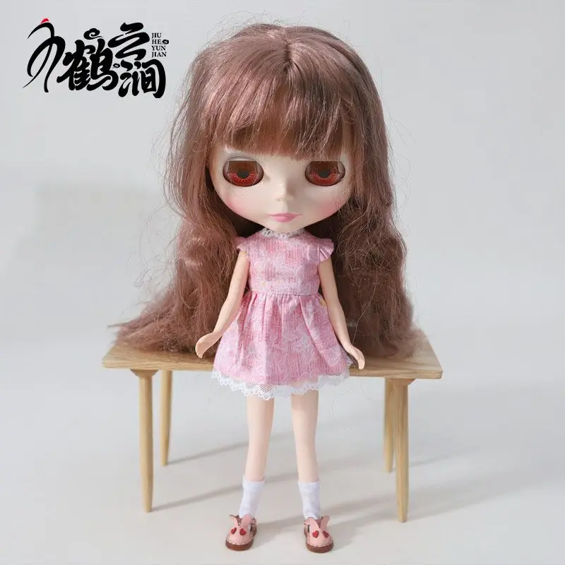 Blyths Doll Shoe Accessories Ob22 Ob24 Doll Shoes Rabbit Shoe Toy Accessories Mini Leather Shoes 3.0 * 1.8cm