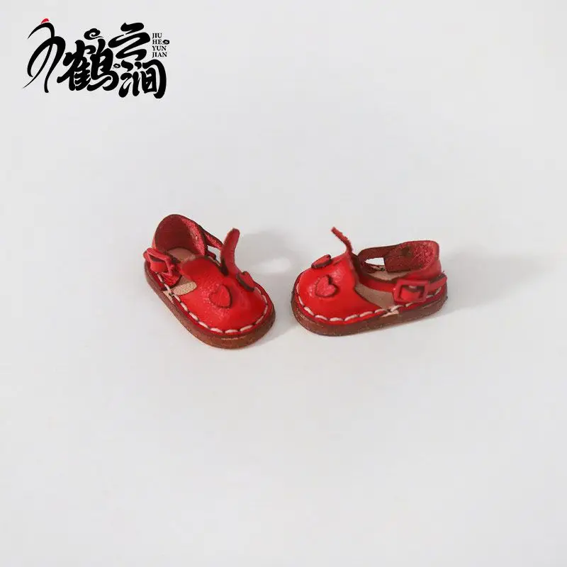 Blyths Doll Shoe Accessories Ob22 Ob24 Doll Shoes Rabbit Shoe Toy Accessories Mini Leather Shoes 3.0 * 1.8cm