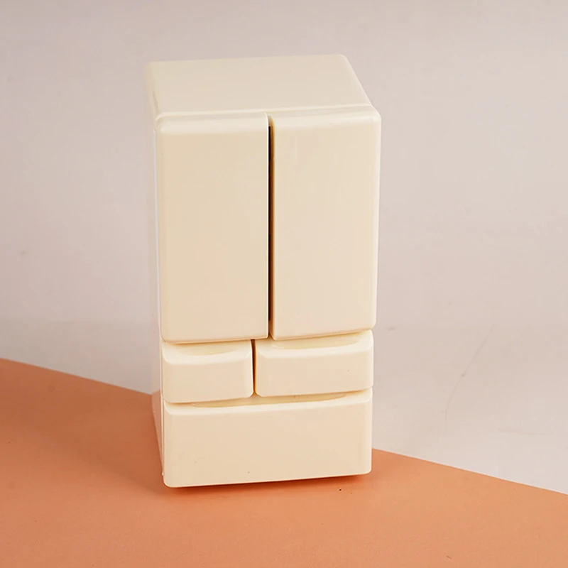 1 Set 1: 12 Playhouse Toys Doll House Cartoon Mini Refrigerator Miniature Food Play Kitchen Scene Pocket Furniture Model