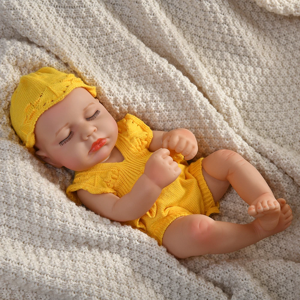 16 Inch Reborn Dolls For Cute 40cm Loulou Full Body Soft Vinyl Reborn Doll Lifelike Reborn Doll Toys Realistic Doll Toy For Gift