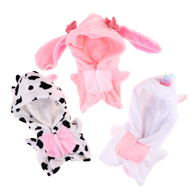 Cute 20cm Clothes Plush For Idol Doll Clothes Stray Kids Stuffed Animal Cartoon Jumpsuit Messenger Bag Canvas Fans Gift