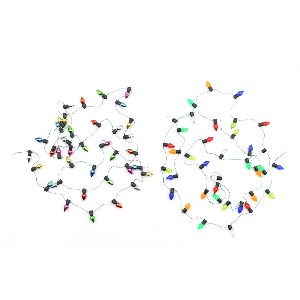 1m 1:12 Scale Dollhouse Miniature A String of multi-coloured Christmas Lights Fake Lights For Doll House Decor Small ornaments