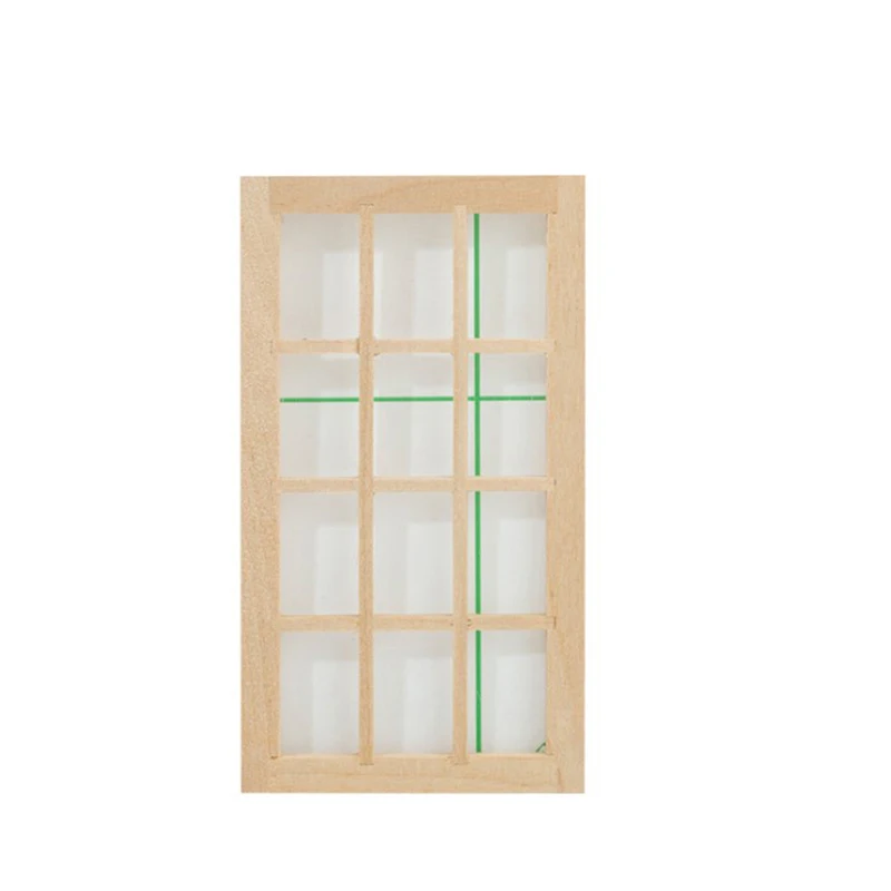 Dollhouse Mini doors and windows can be painted and colored with plain materials