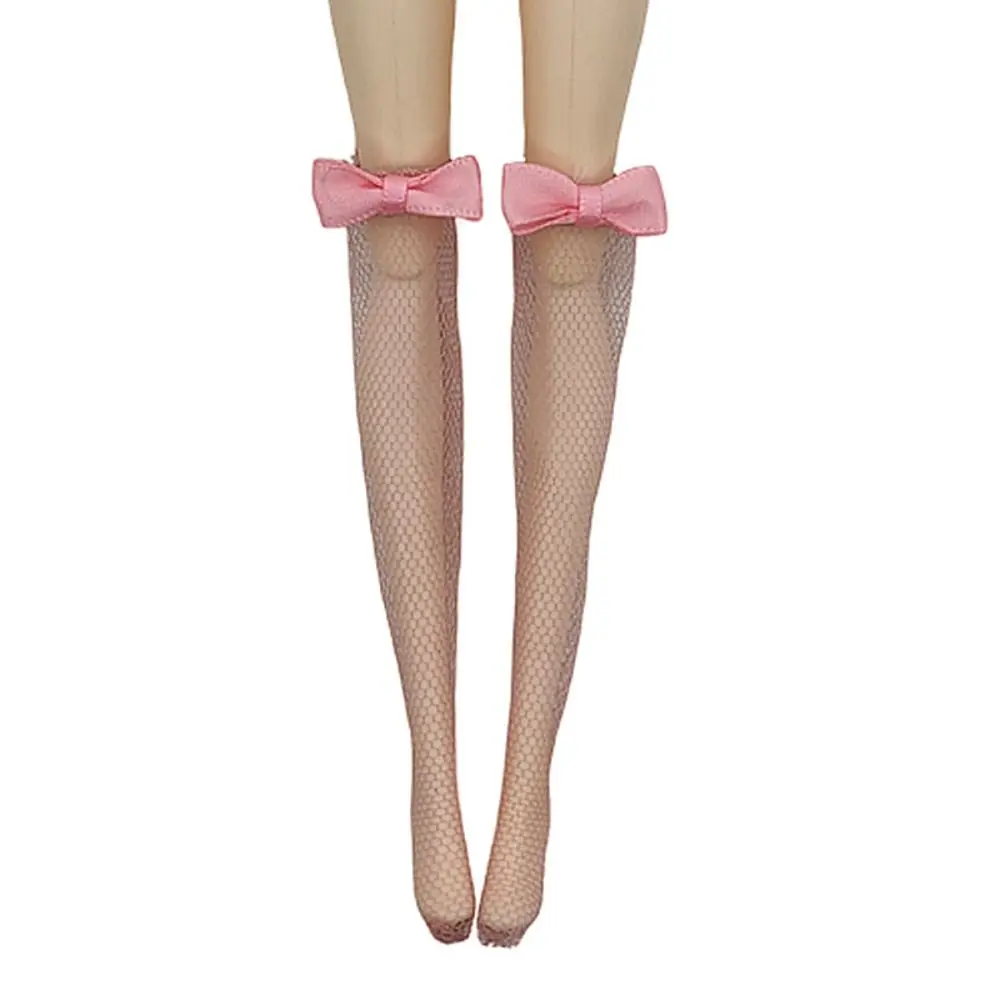 Fashion Handmade Lace Stockings Long 30cm Doll Socks Legging Casual Wear Accessories Dress Clothes for 1/6 Doll DIY Toys