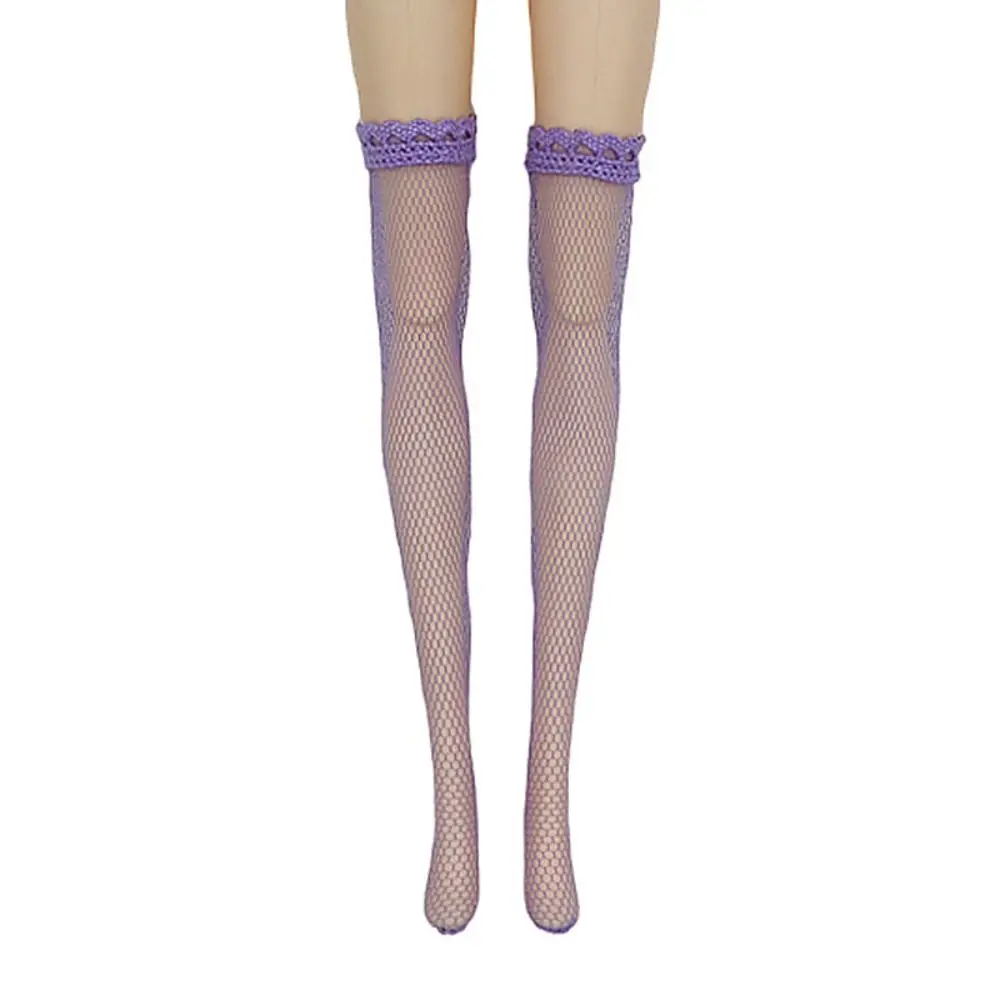 Fashion Handmade Lace Stockings Long 30cm Doll Socks Legging Casual Wear Accessories Dress Clothes for 1/6 Doll DIY Toys