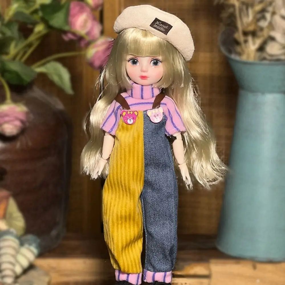 1 Set 1/6 SD 30cm Bjd Doll with Clothes Long Hair with Wig Make Up Princess Dress Up BJD Dolls Attractive Eyes Anime