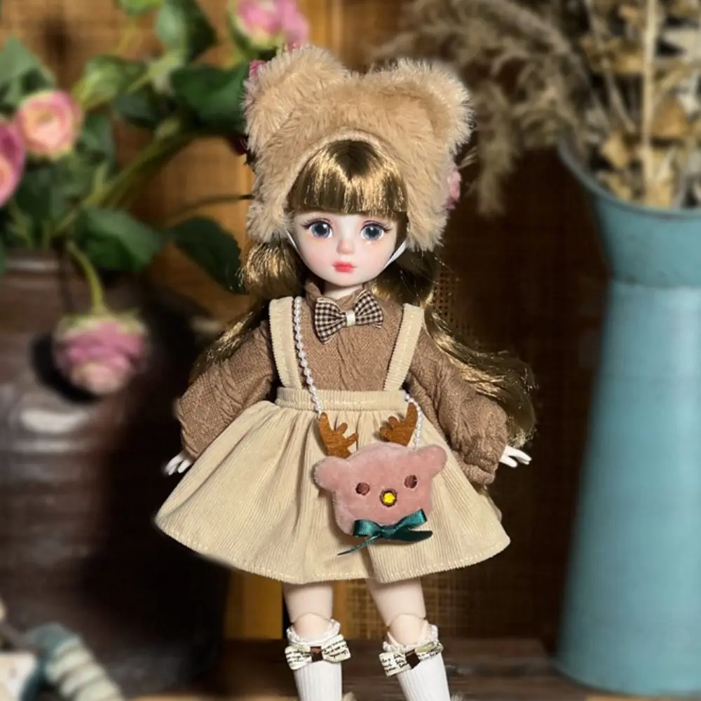 1 Set 1/6 SD 30cm Bjd Doll with Clothes Long Hair with Wig Make Up Princess Dress Up BJD Dolls Attractive Eyes Anime