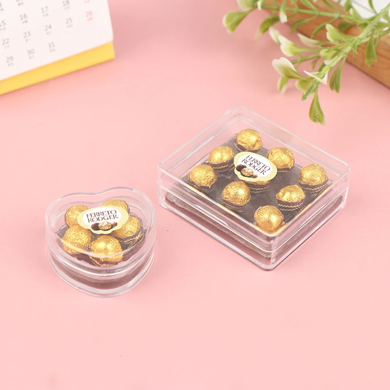 1:12 Dollhouse Miniature Chocolate Gift Box Model Food Toy Kitchen Accessories