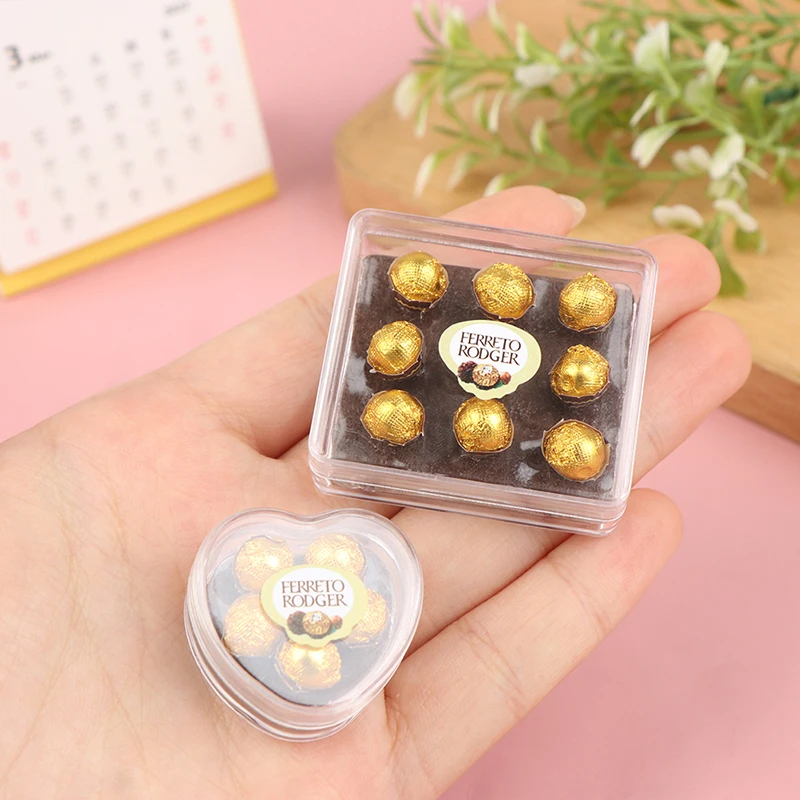 1:12 Dollhouse Miniature Chocolate Gift Box Model Food Toy Kitchen Accessories
