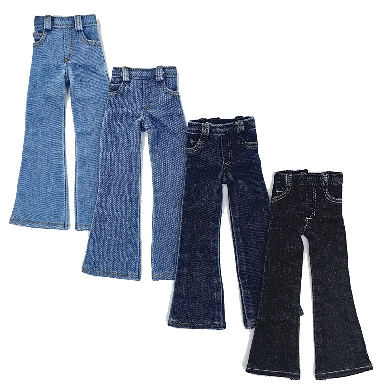 For Blythe Doll Clothes Jeans Pants for Ob24 Ob22 Azone Dolls Outfit Tight Shirt