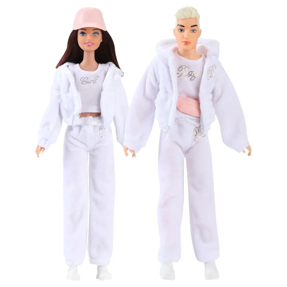 9 Styles Male/Female Doll Clothing High Quality 2024 Fashion Casual Wear Shoes Velvet Sportswear Caps 30CM Doll