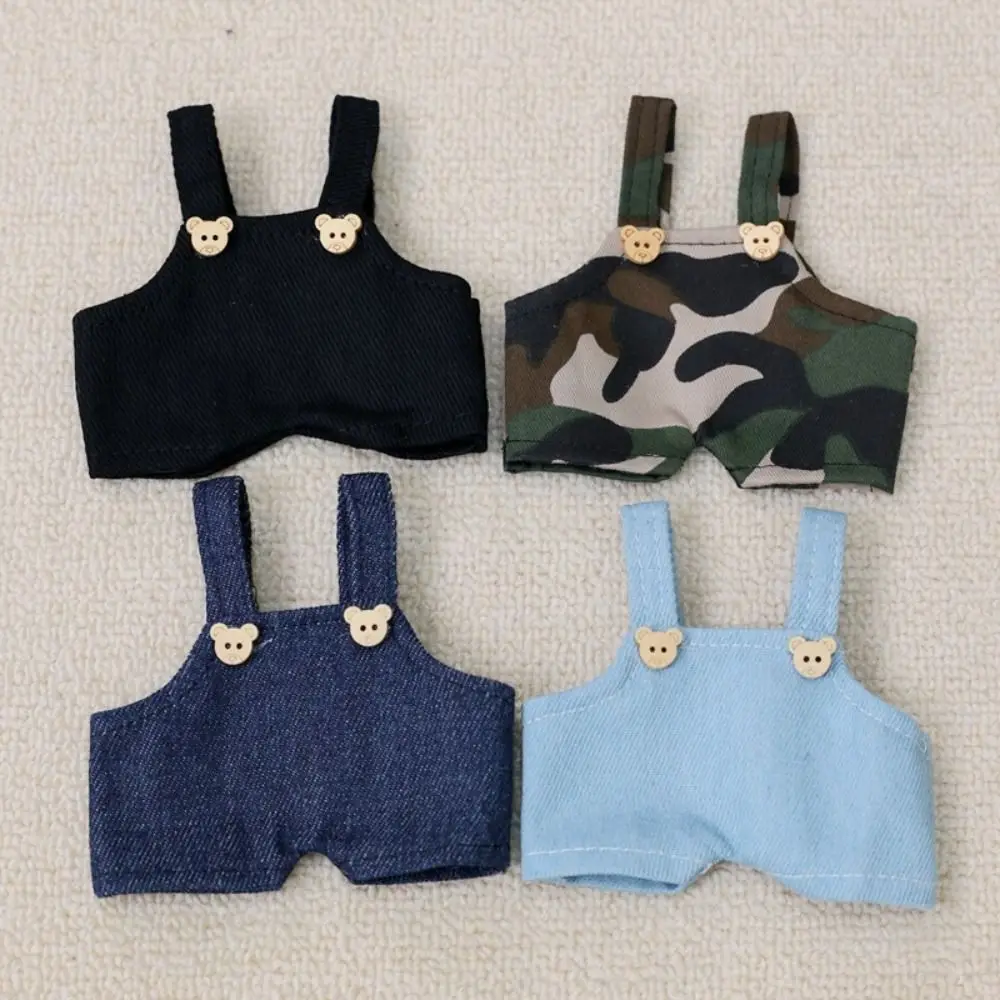 1PC 20cm Cotton Doll Clothes Jean Overalls Idol Dolls Pants 23cm Wallace Gromit Dog Clothes Dressing Game Accessories Toy Gift