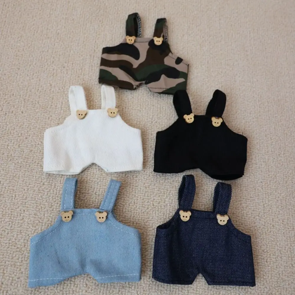 1PC 20cm Cotton Doll Clothes Jean Overalls Idol Dolls Pants 23cm Wallace Gromit Dog Clothes Dressing Game Accessories Toy Gift
