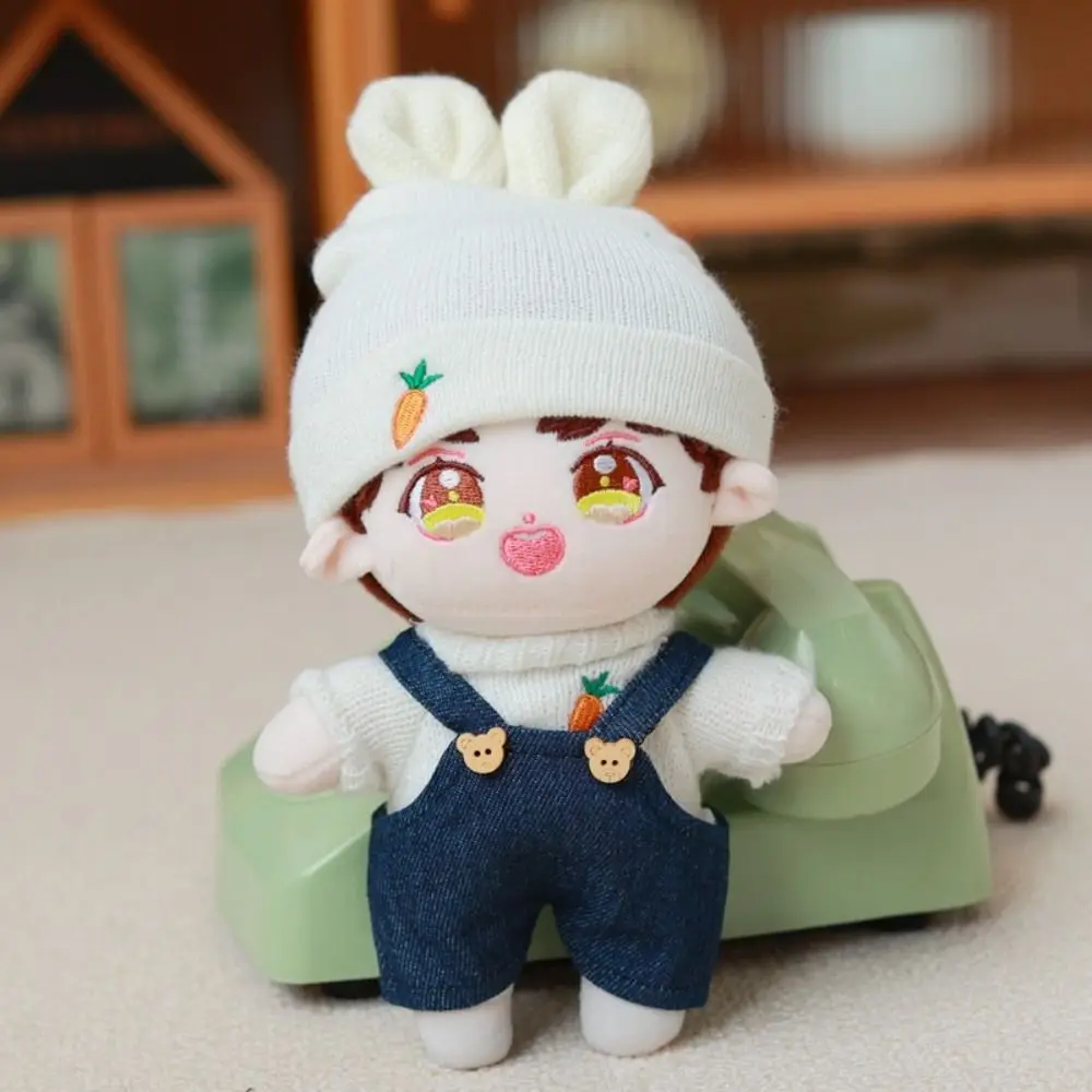 1PC 20cm Cotton Doll Clothes Jean Overalls Idol Dolls Pants 23cm Wallace Gromit Dog Clothes Dressing Game Accessories Toy Gift