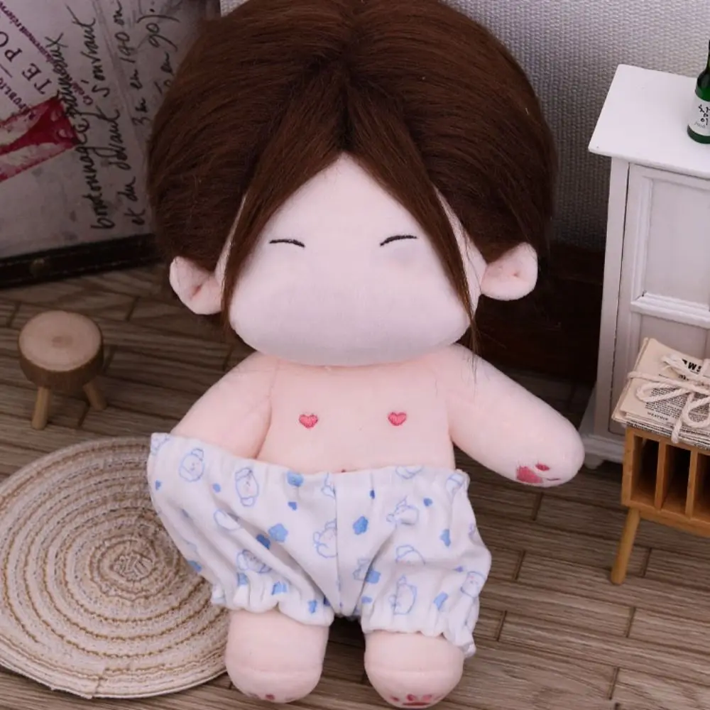 Shirt Shorts Doll Clothes Doll Accessories For 20cm Cotton Doll Pajamas Suit Photo Props Cartoon Mini Blouse Pants Set