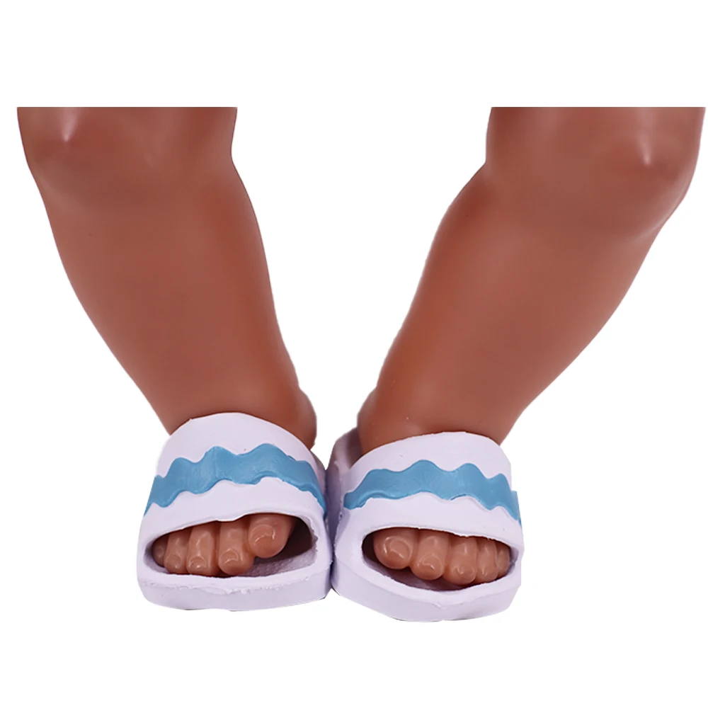 7 CM Doll Shoes Sandal For 43cm Baby Doll Clothes Accessories And 18 Inch American Doll Girl's Toys Our Generation