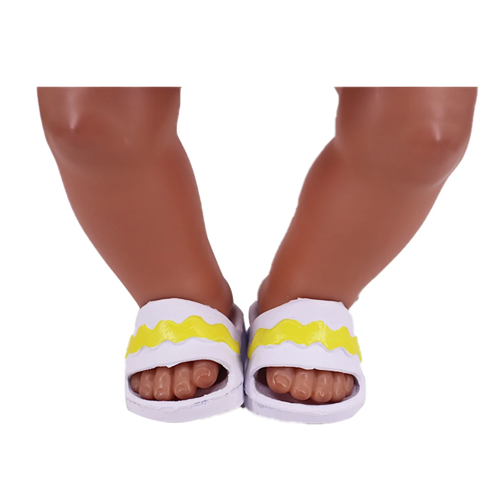 7 CM Doll Shoes Sandal For 43cm Baby Doll Clothes Accessories And 18 Inch American Doll Girl's Toys Our Generation