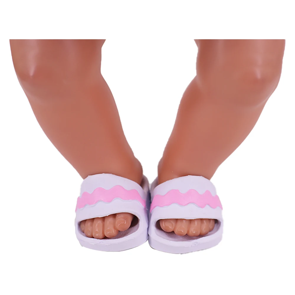 7 CM Doll Shoes Sandal For 43cm Baby Doll Clothes Accessories And 18 Inch American Doll Girl's Toys Our Generation