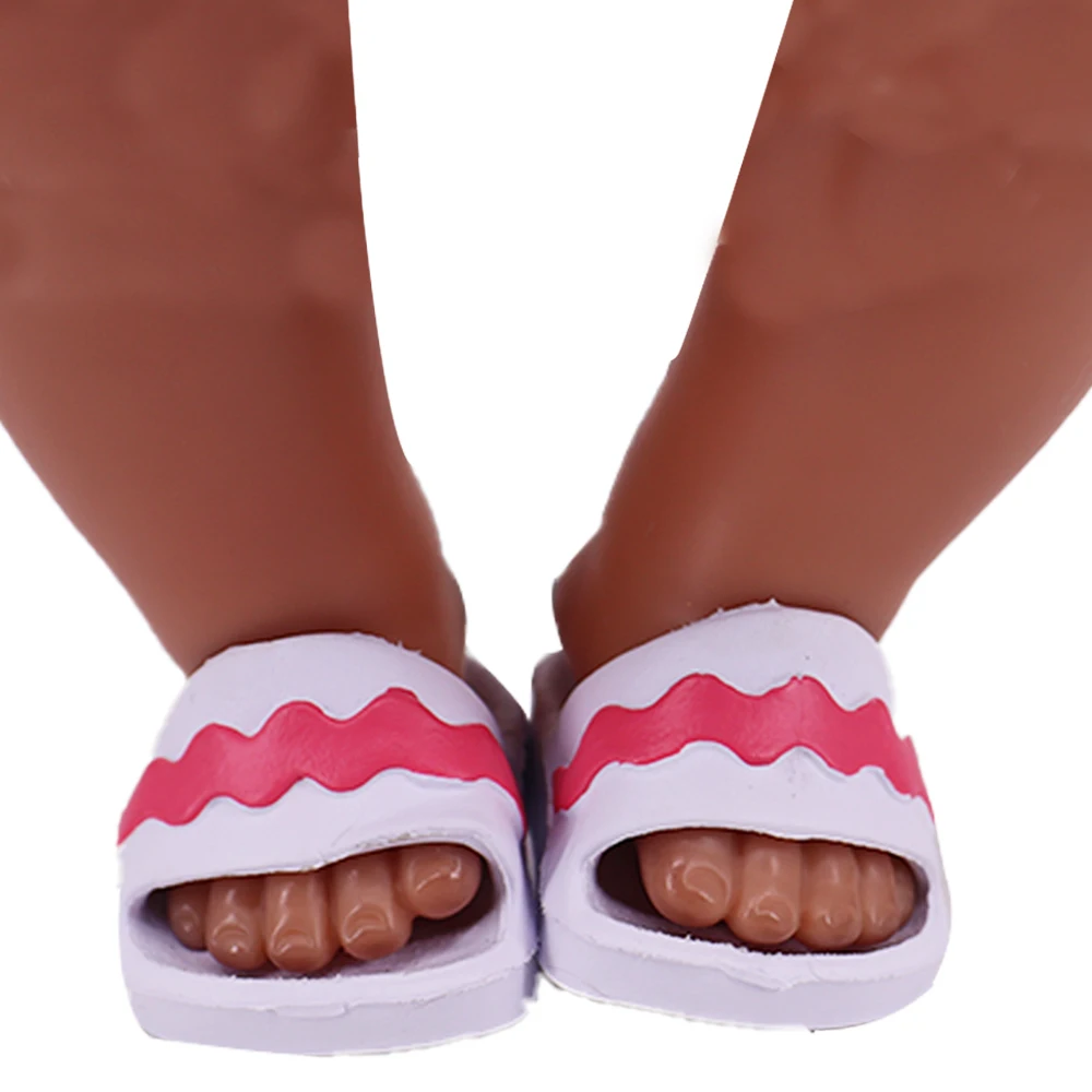 7 CM Doll Shoes Sandal For 43cm Baby Doll Clothes Accessories And 18 Inch American Doll Girl's Toys Our Generation