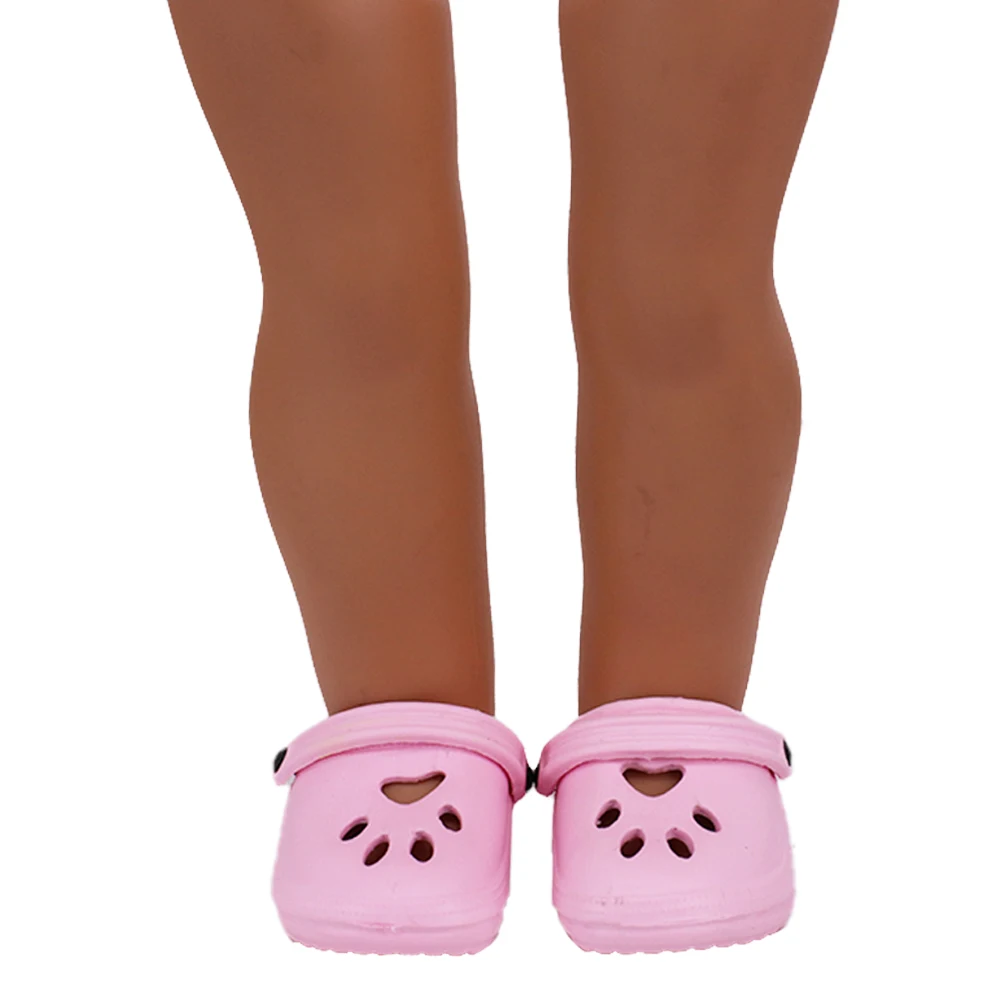 7 CM Doll Shoes Sandal For 43cm Baby Doll Clothes Accessories And 18 Inch American Doll Girl's Toys Our Generation