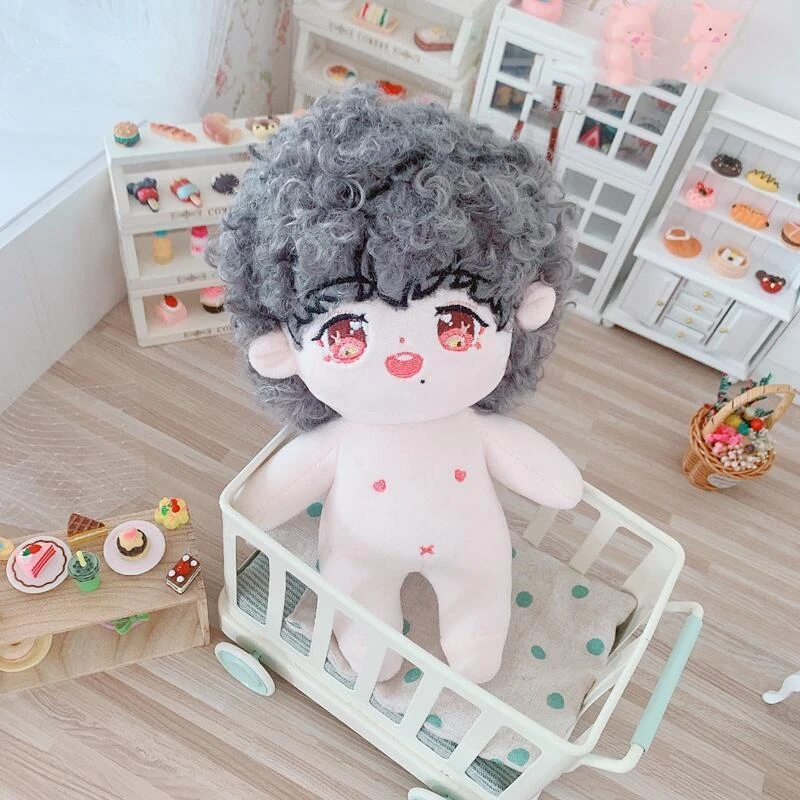 Kawaii 20cm IDol Doll Plush Cotton Star Dolls Stuffed Baby Plushies No Attributes Toy Fans Collection Children Boys Girls Gifts