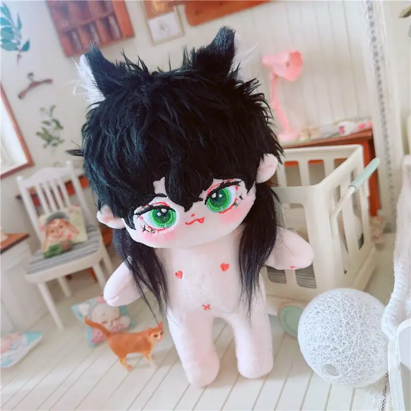 Kawaii 20cm IDol Doll Plush Cotton Star Dolls Stuffed Baby Plushies No Attributes Toy Fans Collection Children Boys Girls Gifts