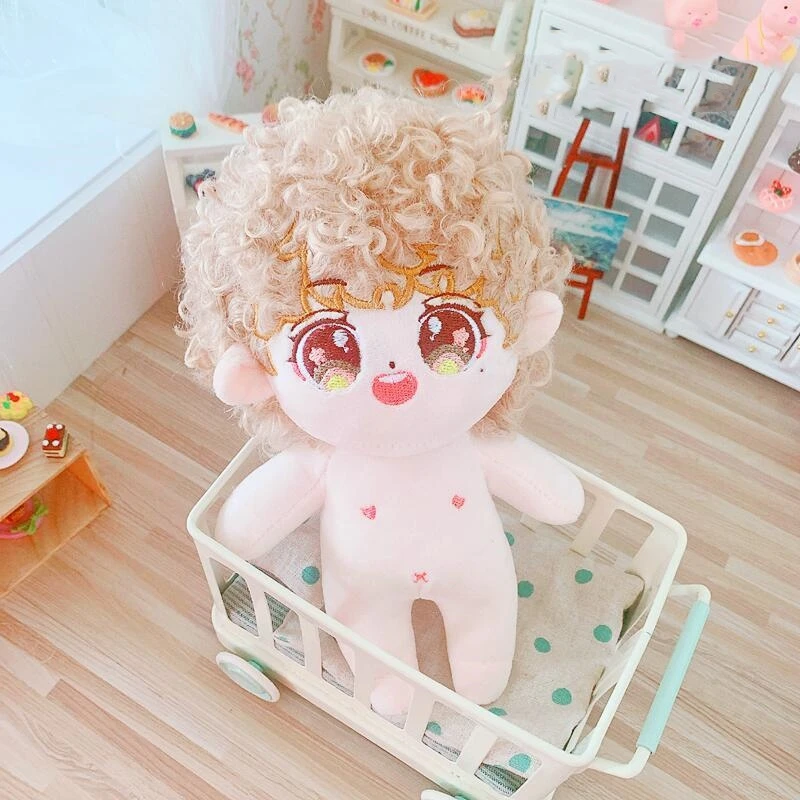 Kawaii 20cm IDol Doll Plush Cotton Star Dolls Stuffed Baby Plushies No Attributes Toy Fans Collection Children Boys Girls Gifts