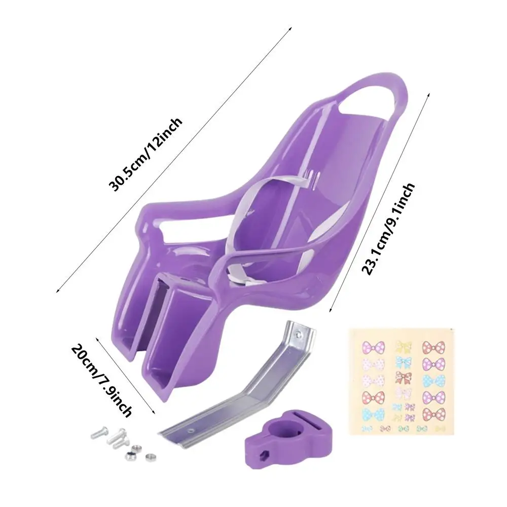Cute for Doll Bike for Seat Girls Bike Attachment Bike School Girl Kids Children Bicycle Accessories for Doll with Safe