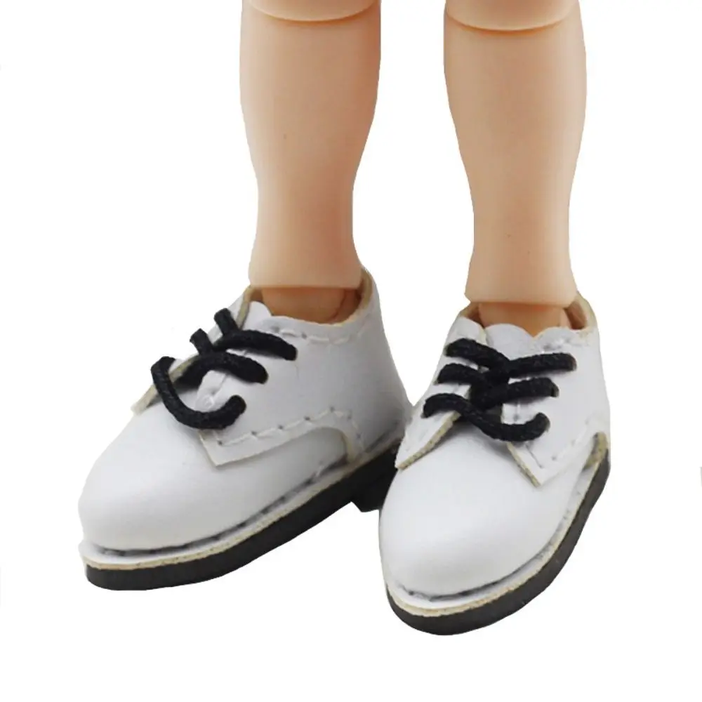 Multiple Colour 1 Pair Ob11 DOD 1/12 Bjd Doll Shoes All-Match Cute Molly Doll PU Leather Shoes PU Leather Delicate