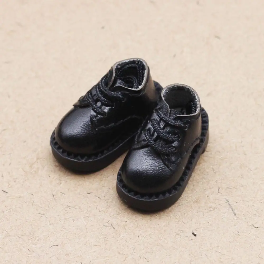 Multiple Colour 1 Pair Ob11 DOD 1/12 Bjd Doll Shoes All-Match Cute Molly Doll PU Leather Shoes PU Leather Delicate