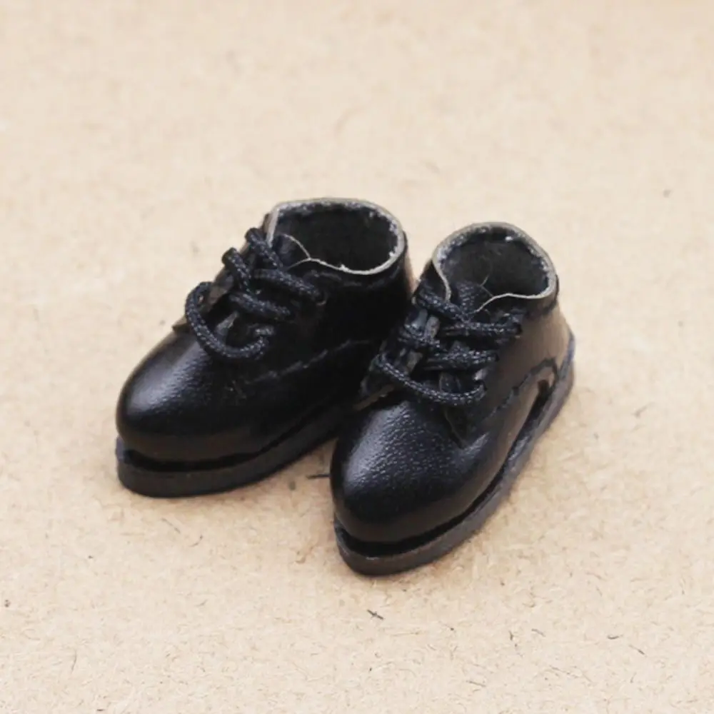 Multiple Colour 1 Pair Ob11 DOD 1/12 Bjd Doll Shoes All-Match Cute Molly Doll PU Leather Shoes PU Leather Delicate