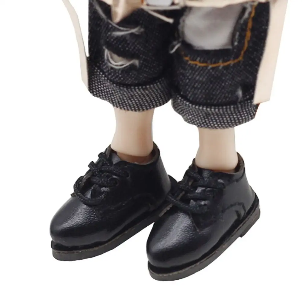 Multiple Colour 1 Pair Ob11 DOD 1/12 Bjd Doll Shoes All-Match Cute Molly Doll PU Leather Shoes PU Leather Delicate