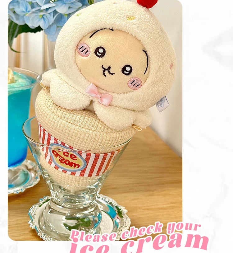 10cm Doll Clothes Toy Summer Dessert House Series Nuno Plush Versatile Single Item Set Accessories Head Cover Prop Cute Plush
