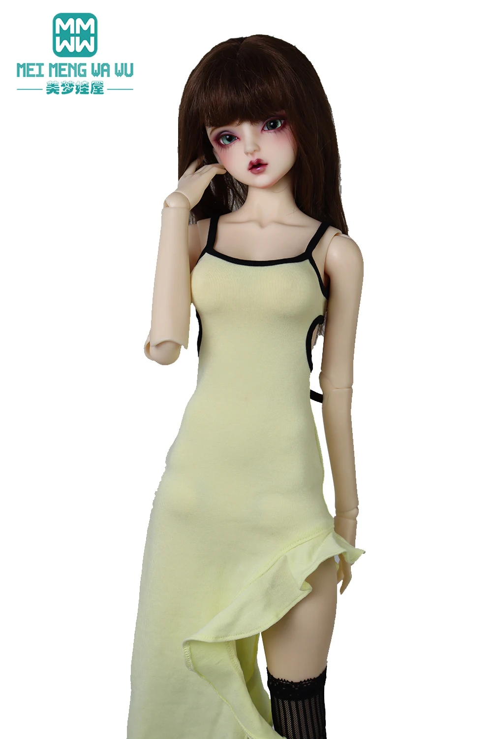 Fits BJD Doll Clothes 60cm 1/3 1/4 MSD DD SD Stylish fishtail slip dress Girl's Gift