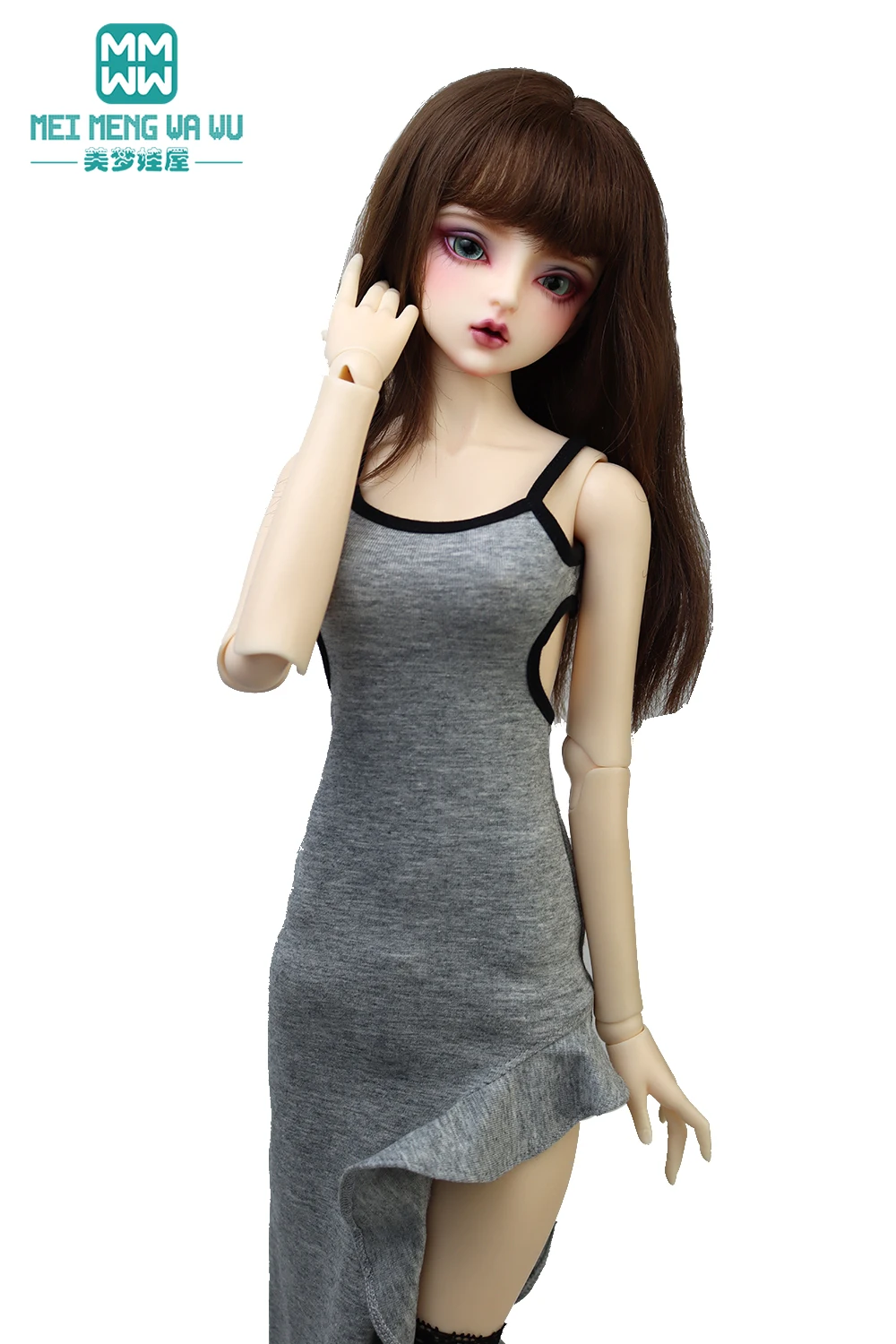 Fits BJD Doll Clothes 60cm 1/3 1/4 MSD DD SD Stylish fishtail slip dress Girl's Gift