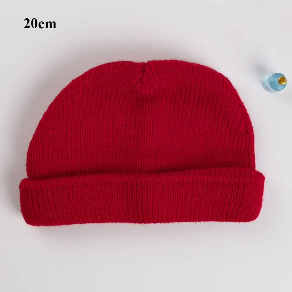 New Fashion Cotton Doll Hat 6 Colors Cute Doll Hat Mini Animal Knitted Hat for 10/20cm Cotton Doll