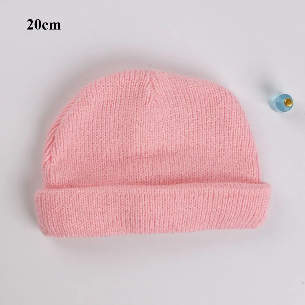 New Fashion Cotton Doll Hat 6 Colors Cute Doll Hat Mini Animal Knitted Hat for 10/20cm Cotton Doll