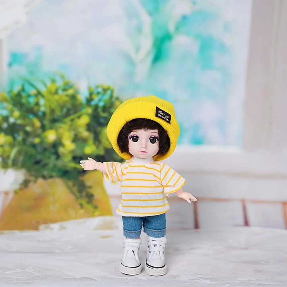 16~17cm Doll T-shirt Clothes High-end Dress Up Can Dress Up Doll Clothes Jeans Pants Suit Doll Knitted Hats DIY Dolls Toys