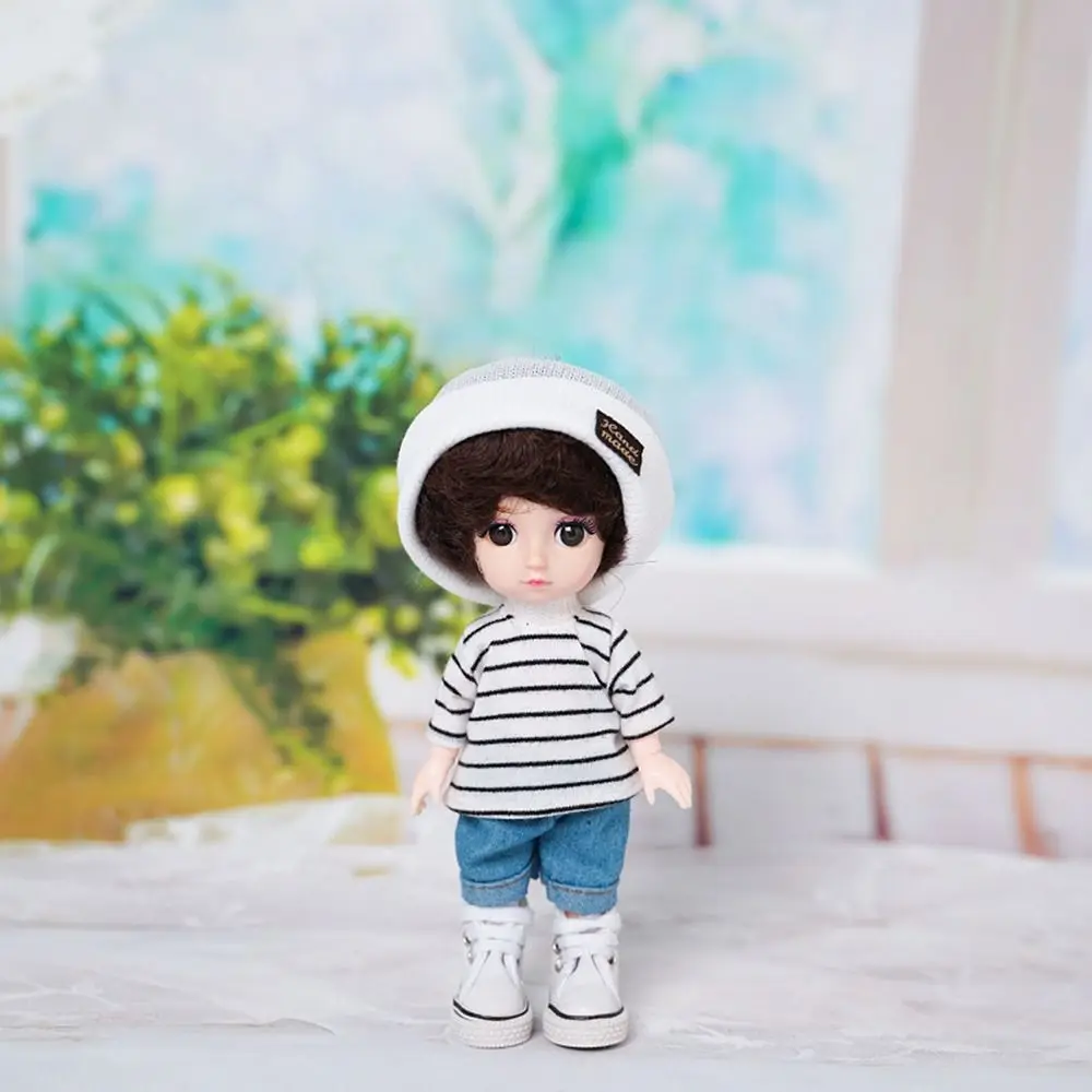 16~17cm Doll T-shirt Clothes High-end Dress Up Can Dress Up Doll Clothes Jeans Pants Suit Doll Knitted Hats DIY Dolls Toys